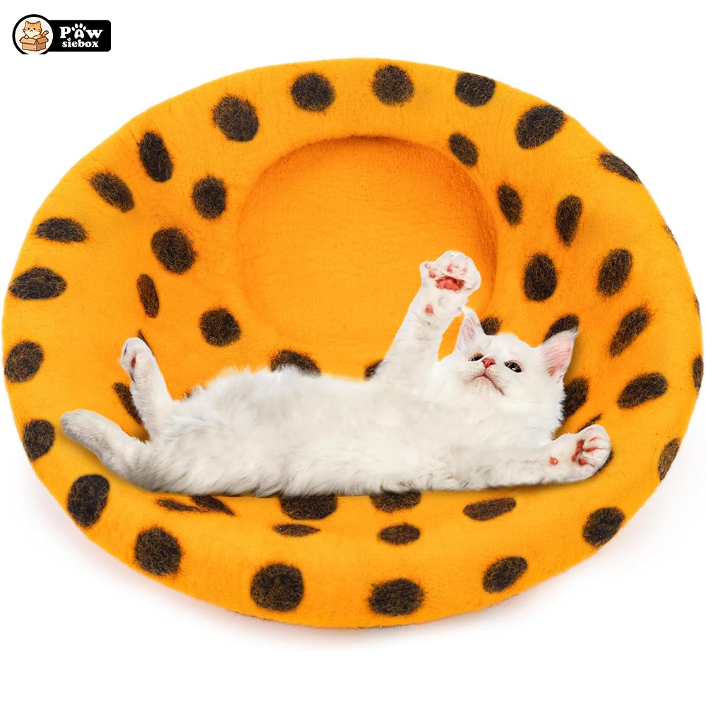 PawsieBox "Nimbus" Wool Felt Cat Cave