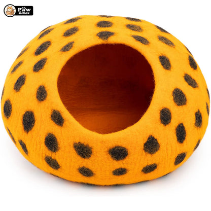PawsieBox "Nimbus" Wool Felt Cat Cave