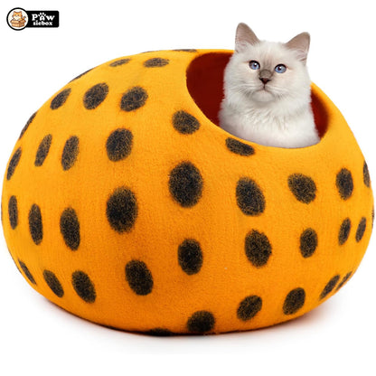 PawsieBox "Nimbus" Wool Felt Cat Cave