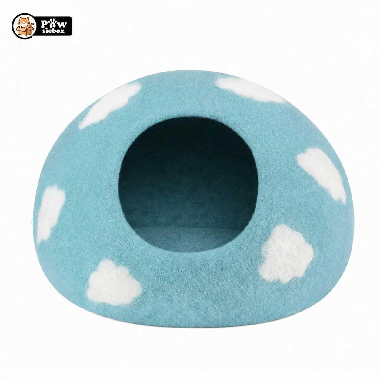 PawsieBox "Nimbus" Wool Felt Cat Cave