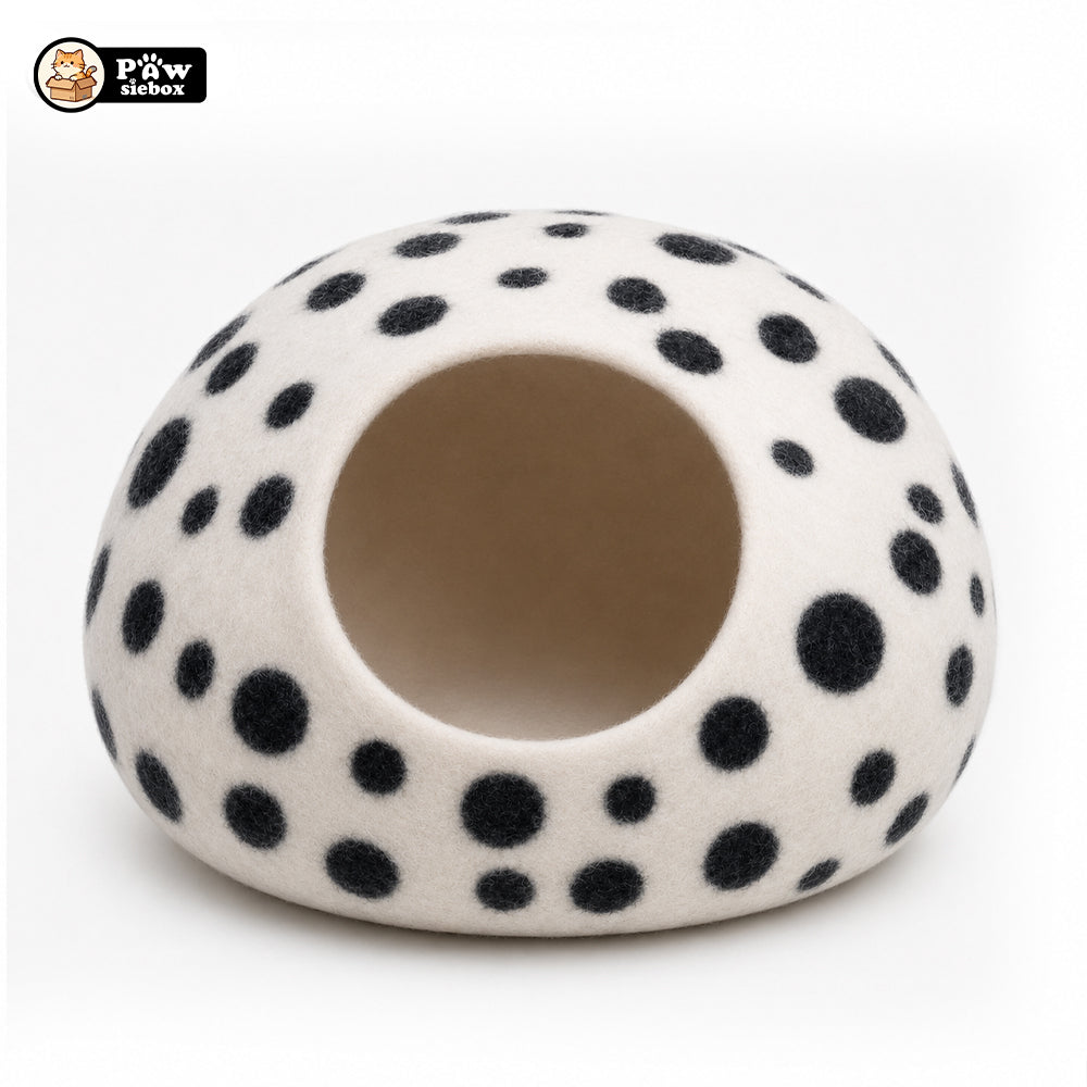 PawsieBox "Nimbus" Wool Felt Cat Cave