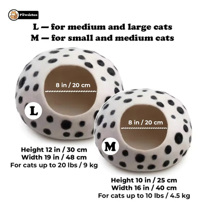PawsieBox "Nimbus" Wool Felt Cat Cave