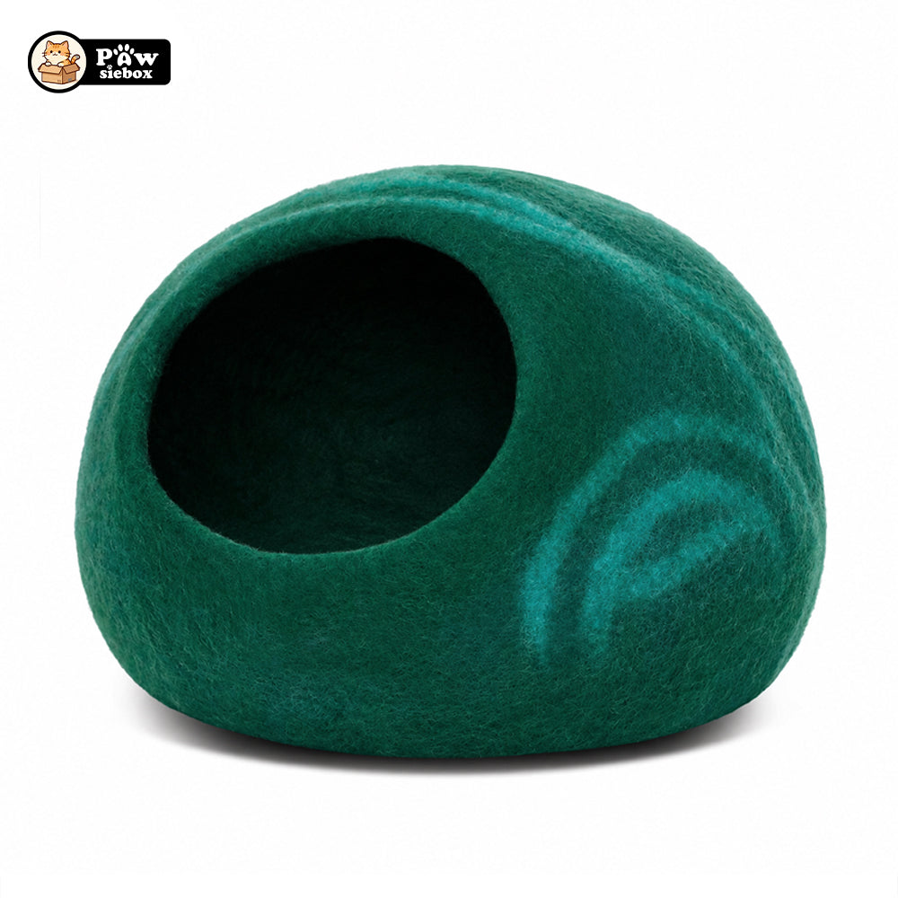 PawsieBox "Nimbus" Wool Felt Cat Cave