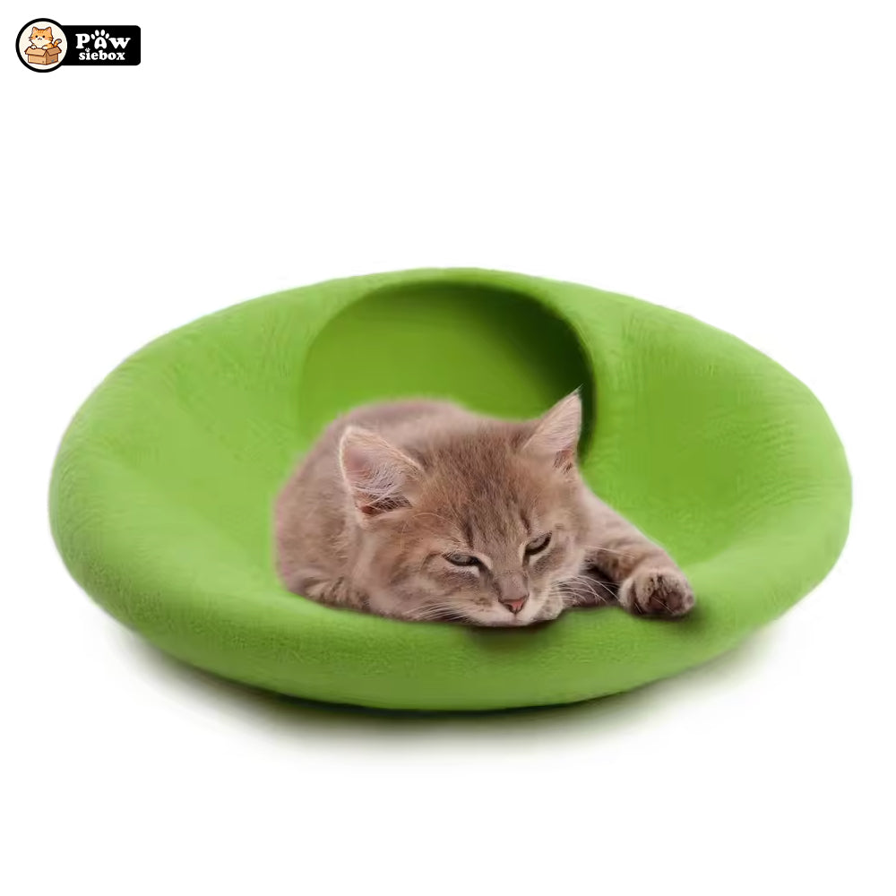 PawsieBox "Nimbus" Wool Felt Cat Cave