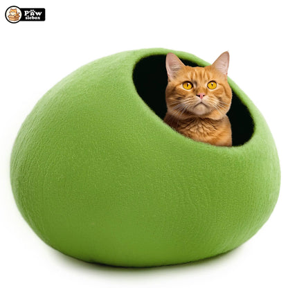 PawsieBox "Nimbus" Wool Felt Cat Cave