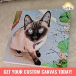 Custom Cat Memorial Canvas Art